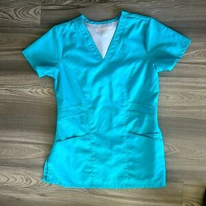 Grey's Anatomy Women's Teal Scrub Top
